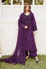 BATIK-3PC DHANAK EMBROIDERED SHIRT WITH CHIFFON EMBROIDERED DUPATTA AND EMB TROUSER -W.J-5170
