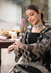 ASIM JOFA-3PC DHANAK EMBROIDERED SHIRT WITH CHIFFON EMBROIDERED DUPATTA AND TROUSER -W.J-5050