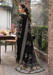 ASIM JOFA-3PC DHANAK EMBROIDERED SHIRT WITH CHIFFON EMBROIDERED DUPATTA AND TROUSER -W.J-5050