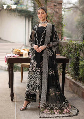 ASIM JOFA-3PC DHANAK EMBROIDERED SHIRT WITH CHIFFON EMBROIDERED DUPATTA AND TROUSER -W.J-5050