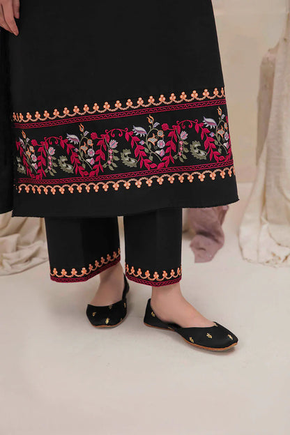 MUSHQ-2PC DHANAK EMBROIDERED SHIRT & EMBROIDERED TROUSER-W.J-1833