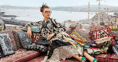 MARIA.B-3PC KHADDAR PRINTED EMB SHIRT WITH KHADDAR PRINTED DUPATTA AND PRINTED TROUSER-W.J-1966