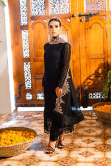 AZURE-3PC LAWN EMBROIDERED SHIRT WITH CHIFFOON EMBROIDERED DUPATTA AND EMB TROUSER-W.J-4559