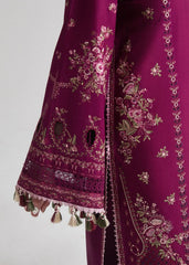 HUSSAIN REHAR-3PC DHANAK EMBROIDERED SHIRT WITH CHIFFON EMBROIDERED DUPATTA AND TROUSER-W.J-5179