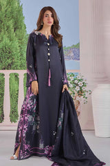 LULUSAR-3PC-SHAMOZE SILK PRINTED SHIRT SILK PRINTED DUPATTA AND SILK TROUSER-W.J-9011