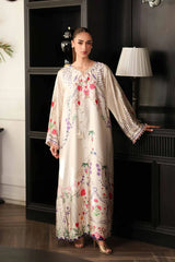 LULUSAR-2PC-SHAMOZE SILK PRINTED SHIRT WITH SILK TROUSER-W.J-9014