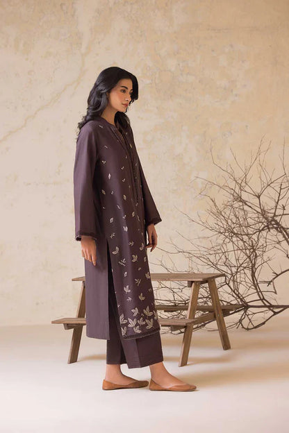 SOBIA NAZIR-2PC LAWN EMBROIDERED SHIRT WITH LAWN EMBROIDERED SLEEVES-W.J-1635