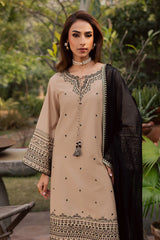 BATIK-3PC LAWN EMBROIDERED SHIRT WITH CHIFFON EMBROIDERED DUPATTA AND EMB TROUSER-W.J-4765
