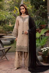 BATIK-3PC LAWN EMBROIDERED SHIRT WITH CHIFFON EMBROIDERED DUPATTA AND EMB TROUSER-W.J-4765