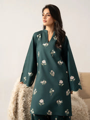 IZEL-2PIECE DHANAK EMBROIDERED SHIRT WITH DHANAK EMB TROUSER-WJ-15077