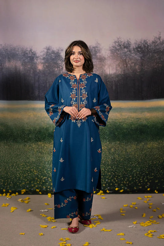 URGE-2PC LAWN EMBROIDRED SHIRT WITH LAWN EMBROIDRED TROUSER-W.J-1636
