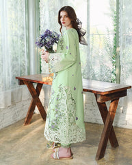 MUSHQ-3PC DHANAK EMBROIDERED SHIRT WOOL PRINTED SHAWL AND TROUSER-W.J-5083