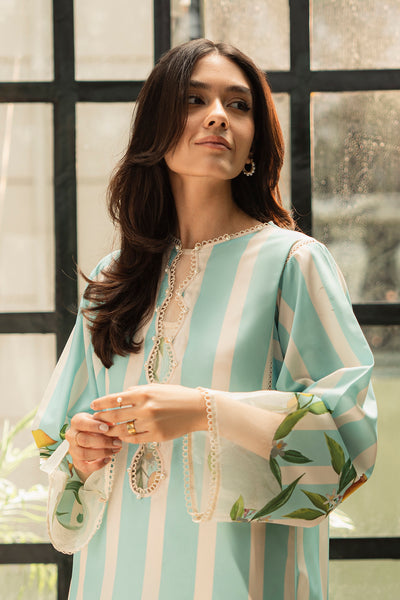 Lulusar-2pc Shemoz Silk Print With Shemoz Silk Trouser-W.J-1056