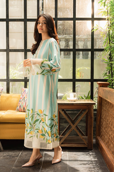 Lulusar-2pc Shemoz Silk Print With Shemoz Silk Trouser-W.J-1056