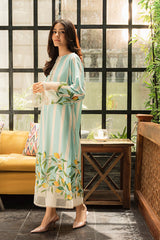 Lulusar-2pc Shemoz Silk Print With Shemoz Silk Trouser-W.J-1056
