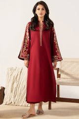 BATIK-2PIECE DHANAK EMBROIDERED SHIRT WITH DHANAK EMB TROUSER-WJ-15076