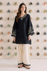 BATIK-2PIECE DHANAK EMBROIDERED SHIRT WITH DHANAK EMB TROUSER-WJ-15010