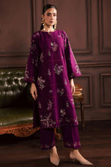 BATIK-2PIECE DHANAK EMBROIDERED SHIRT WITH DHANAK EMB TROUSER-WJ-15088