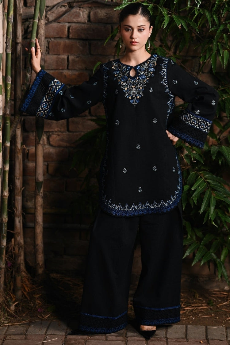 BATIK-2PIECE DHANAK EMBROIDERED SHIRT WITH DHANAK EMB TROUSER-WJ-15075