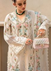 CRIMSON-3PC LAWN EMBROIDERED SHIRT WITH CHIFFON EMBROIDERED DUPATTA & TROUSER-W.J-4502