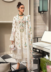 CRIMSON-3PC LAWN EMBROIDERED SHIRT WITH CHIFFON EMBROIDERED DUPATTA & TROUSER-W.J-4502