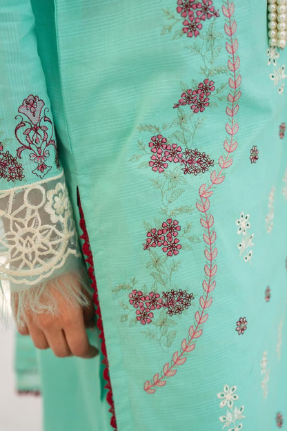 WearJora-3PC LAWN EMBROIDERED SHIRT WITH LAWN EMBROIDERED READY TO WEAR DUPATTA-W.J-1618