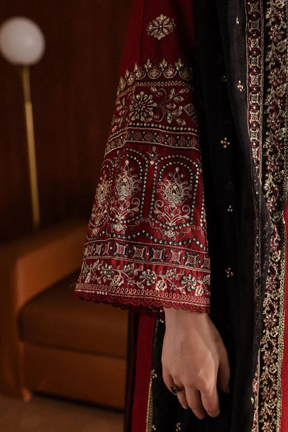 BATIK-3PC DHANAK EMBROIDERED SHIRT WITH CHIFFON EMBROIDERED DUPATTA AND EMB TROUSER-W.J-1782