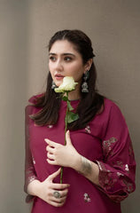 URGE-2PC LAWN EMBROIDERED SHIRT WITH EMB TROUSER-W.J-224