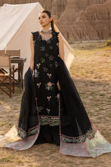 RANG RASIYA-3PC LAWN EMBROIDERED SHIRT WITH KHADDI NET EMBROIDERED DUPATTA AND TROUSER-W.J-4661