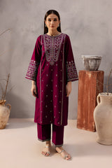 BATIK-2PC LAWN SEQUIN EMBROIDERED SHIRT WITH LAWN SEQUIN EMBROIDERED TROUSER-W.J-35
