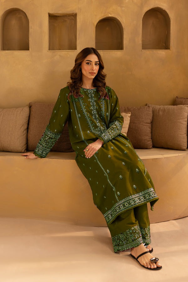 BATIK-2PC LAWN EMBROIDERED SEQUIN SHIRT AND EMBROIDERED TROUSER-W.J-34