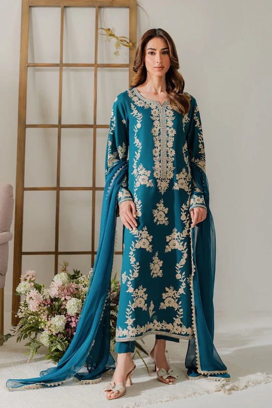 BAROQUE-3PC KHADDAR PRINTED SHIRT WITH KHADDAR PRINT DUPATTA AND PRINT TROUSER-W.J-1977
