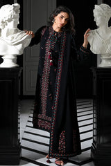 BATIK-3PC DHANAK EMBROIDERED SHIRT WITH DHANAK EMBROIDERED SHAWL AND TROUSER-W.J-4340