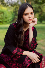 BATIK-2PIECE DHANAK EMBROIDERED SHIRT WITH DHANAK EMB TROUSER-WJ-15004