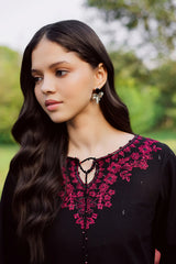 BATIK-2PIECE DHANAK EMBROIDERED SHIRT WITH DHANAK EMB TROUSER-WJ-15004