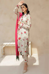 BAROUQE-3PC KARANDI PRINTED SHIRT WITH KARANDI PRINTED DUPATTA AND TROUSER-W.J-1262