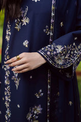 BATIK-3PC DHANAK EMBROIDERED SHIRT WITH CHIFFON EMBROIDERED DUPATTA AND TROUSER-W.J-5029