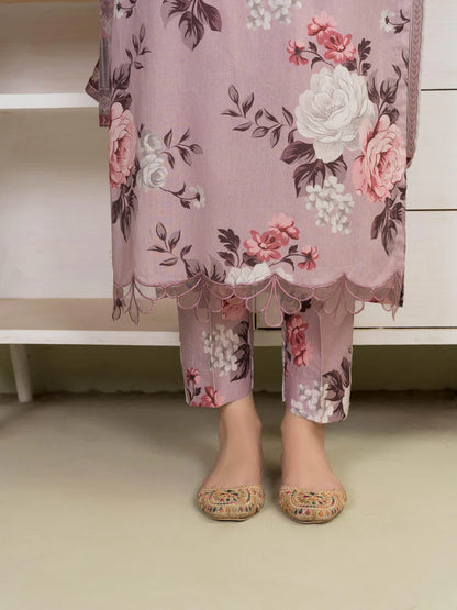 BAROUQE-3PC KARANDI PRINTED SHIRT WITH KARANDI PRINTED DUPATTA AND TROUSER-W.J-2026