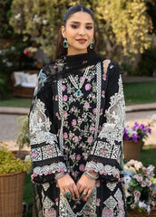 ELAF-3PC LAWN HEAVY EMBROIDERED SHIRT WITH CHIFFON PRINTED DUPATTA AND TROUSER-W.J-4723