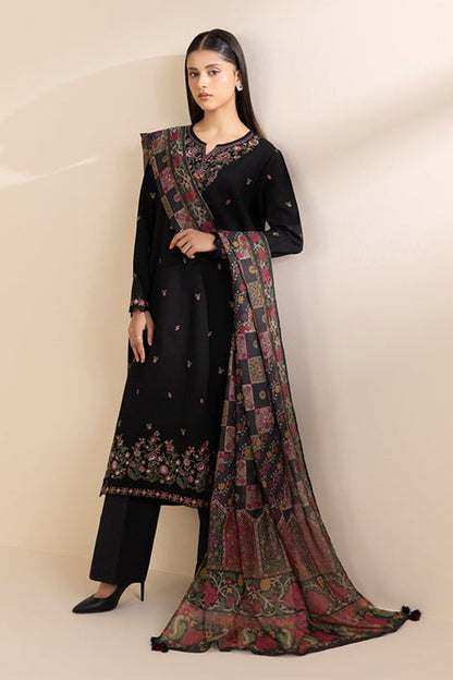 SAPPHIRE-3PC LAWN EMBROIDERED SHIRT WITH MONARK PRINT DUAPATTA & TROUSER-W.J-1495