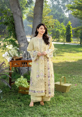 RANG RASIYA-3PC DHANAK EMBROIDERED SHIRT WITH WOOL PRINTED EMB SHAWL AND TROUSER-W.J-5098