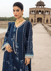 BATIK-3PC DHANAK EMBROIDERED SHIRT WITH CHIFFON EMBROIDERED DUPATTA AND EMB TROUSER -W.J-5156
