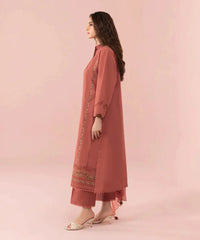 SAPPHIRE-3PC DHANAK EMBROIDERED SHIRT WITH BAMBER CHIFFON EMBROIDERED DUPATTA_W.J-1505