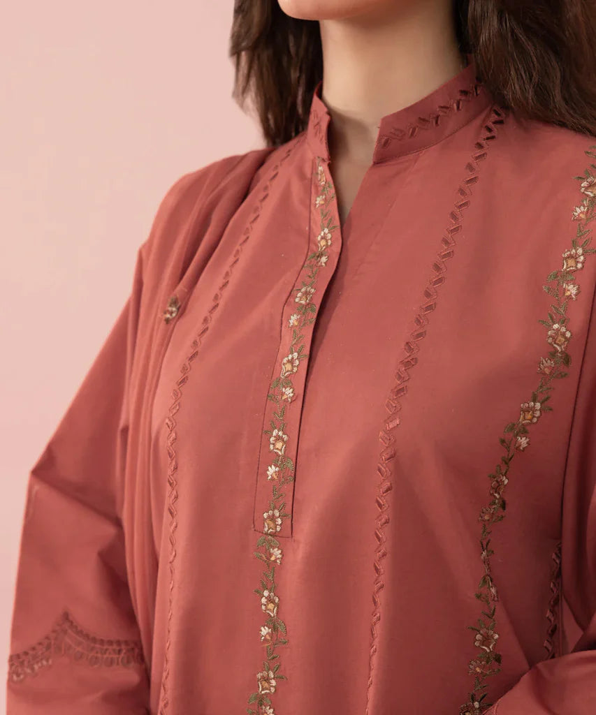 SAPPHIRE -3PC LAWN EMBROIDERED SHIRT WITH BAMBER CHIFFON EMBROIDERED DUPATTA-_W.J-1520