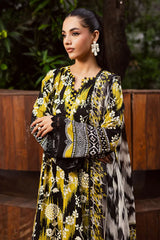 NUREH-3PC KHADDAR PRINTED SHIRT WITH KHADDAR PRINTED DUPATTA AND PRINTED TROUSER-W.J-2654