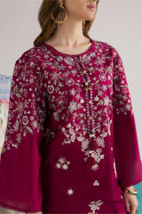 BATIK-2PIECE DHANAK EMBROIDERED SHIRT WITH DHANAK EMB TROUSER-WJ-15022