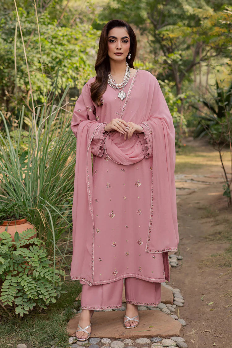BATIK-3PC LAWN EMBROIDERED SHIRT WITH CHIFFON EMBROIDERED DUPATTA AND TROUSER-W.J-4755